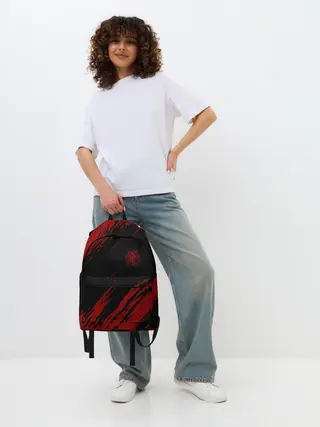 Рюкзак джинсовый / Стальной алхимик | Fullmetal Alchemist