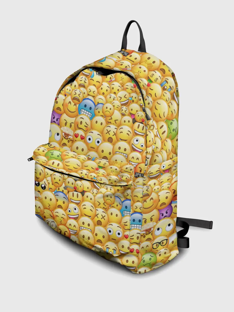 Рюкзак джинсовый / Смайлики Emoji