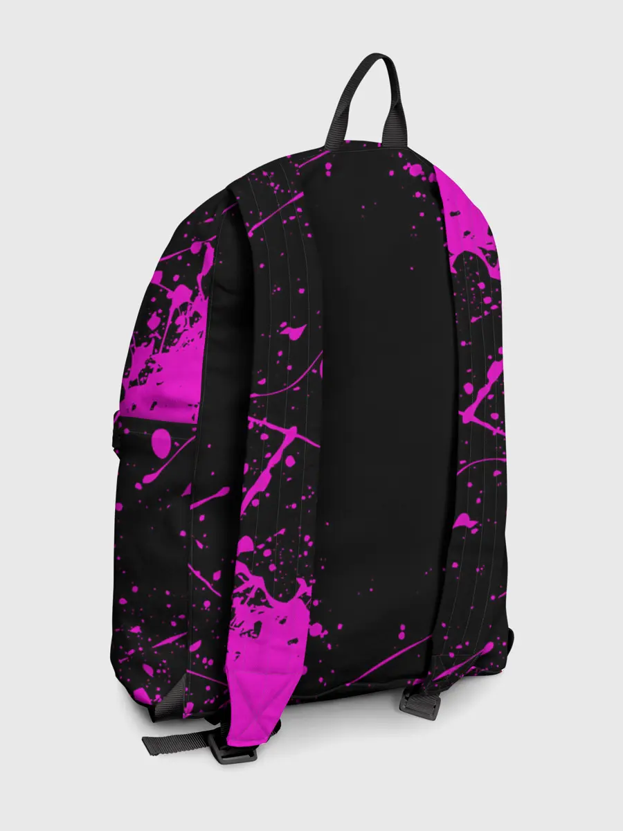 Рюкзак джинсовый / Дзётаро указывает фиолетовые брызги