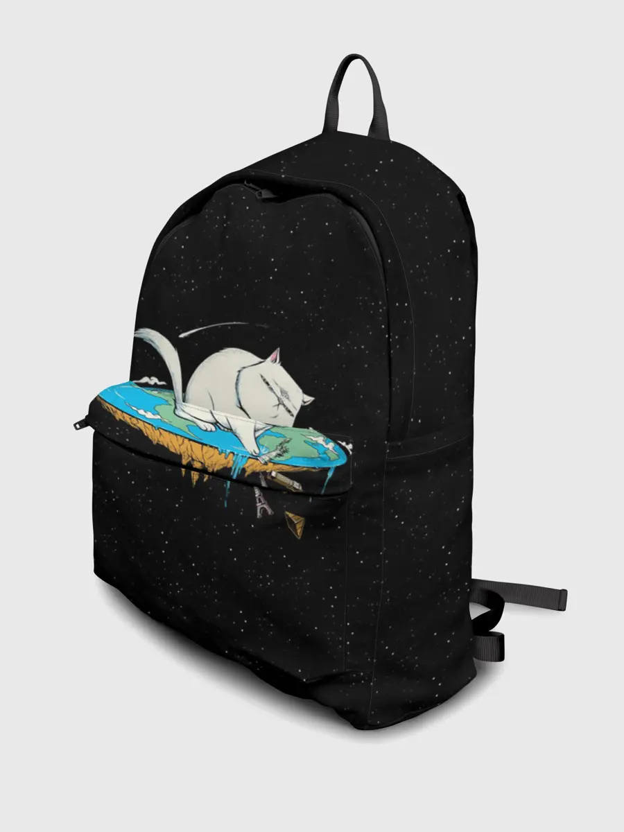 Рюкзак джинсовый / Flat earth Cat
