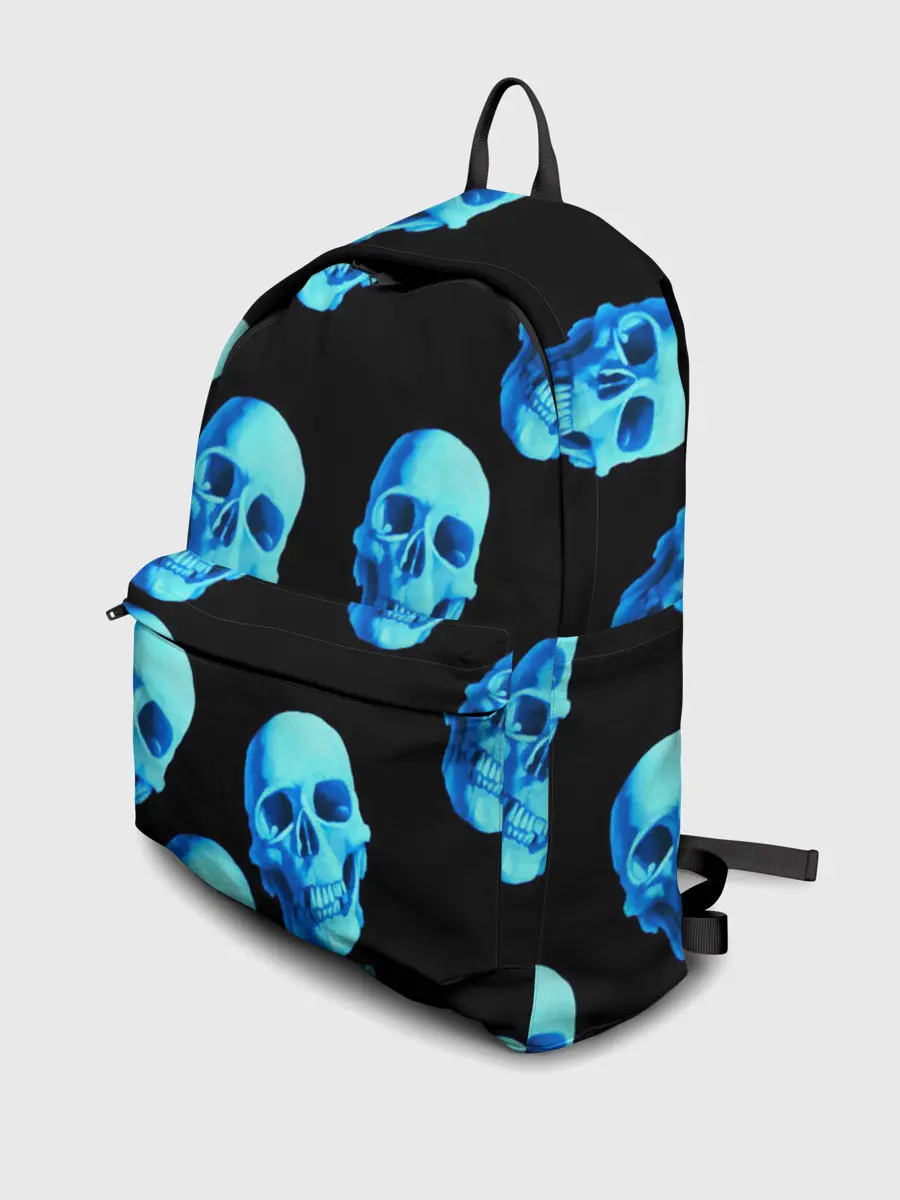 Рюкзак джинсовый / Черепа стиль