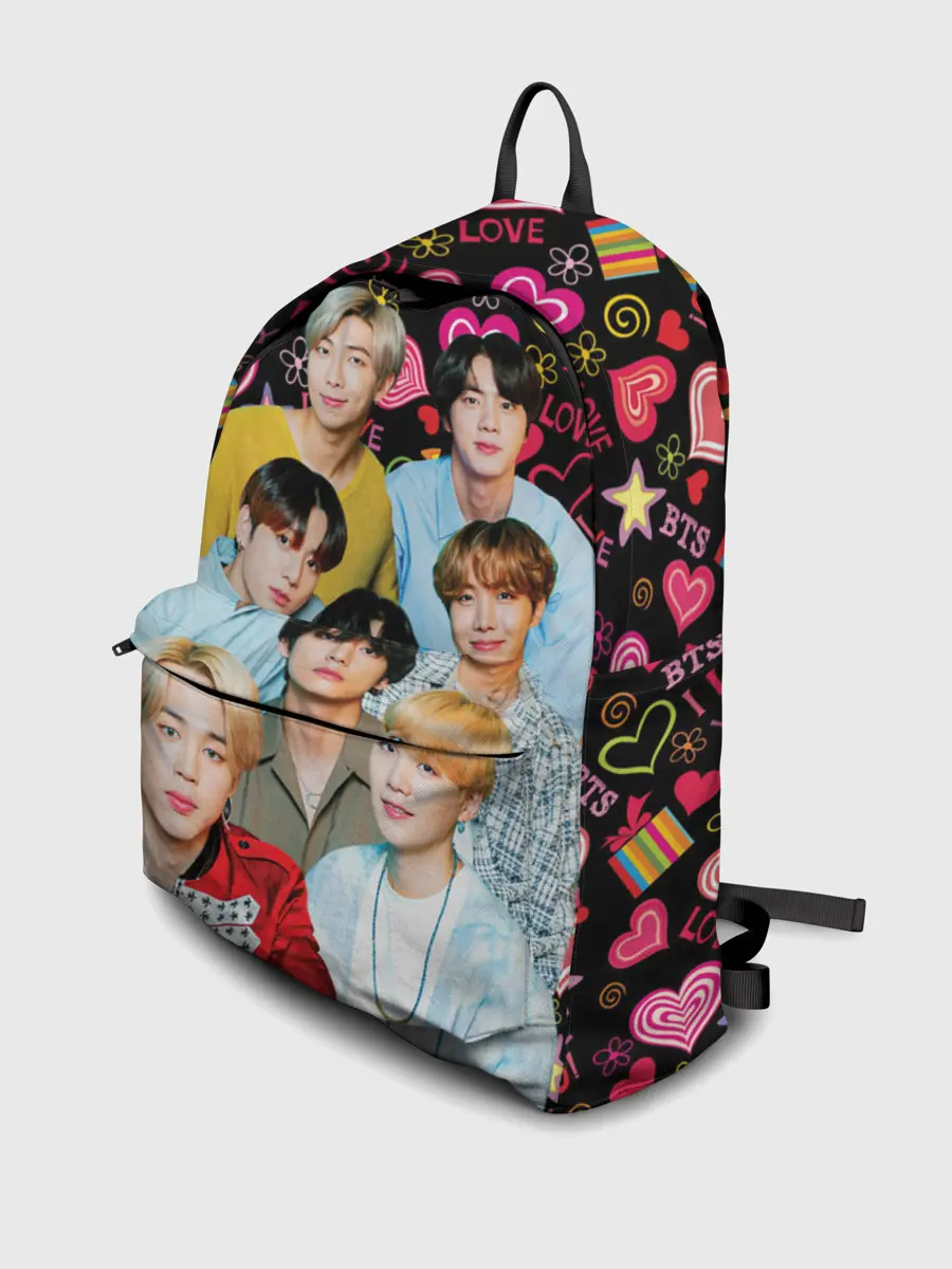 Рюкзак джинсовый / I Love BTS