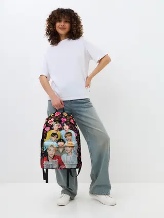 Рюкзак джинсовый / I Love BTS