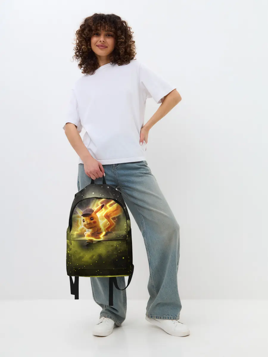 Рюкзак джинсовый / Детектив Пикачу