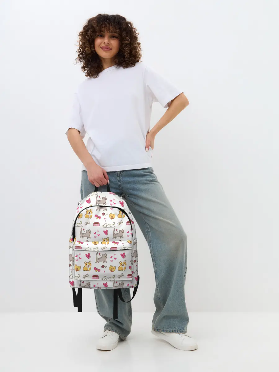 Рюкзак джинсовый / Домашние питомцы