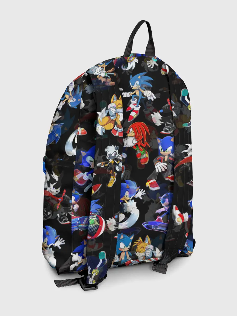 Рюкзак джинсовый / Sonic паттерн