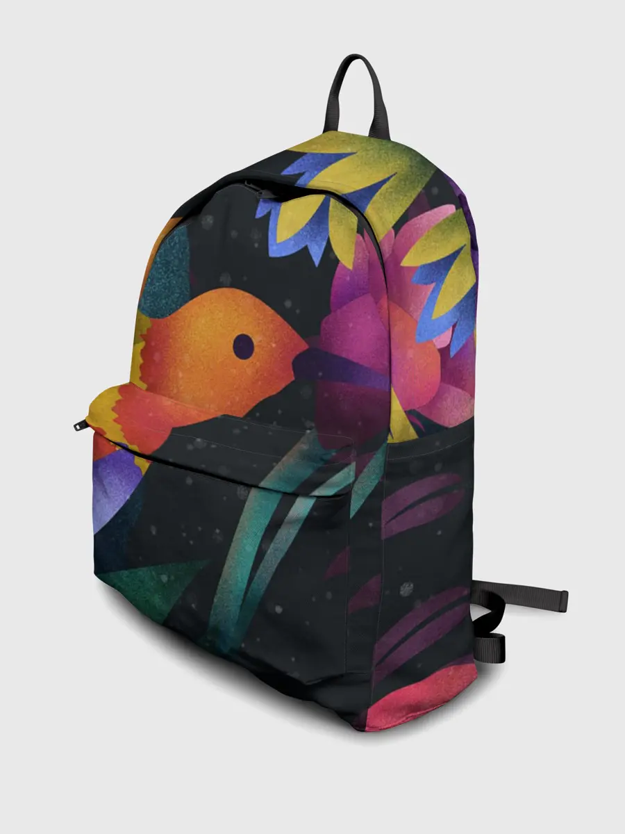 Рюкзак джинсовый / Колибри