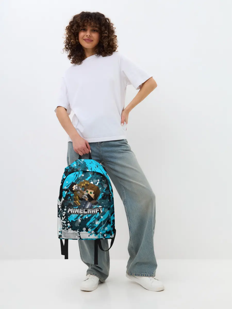 Рюкзак джинсовый / Minecraft / Майнкрафт
