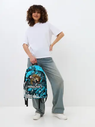 Рюкзак джинсовый / Minecraft / Майнкрафт