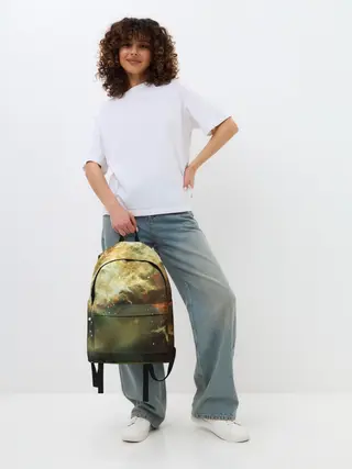 Рюкзак джинсовый / НЕОНОВЫЕ ЗВЕЗДЫ