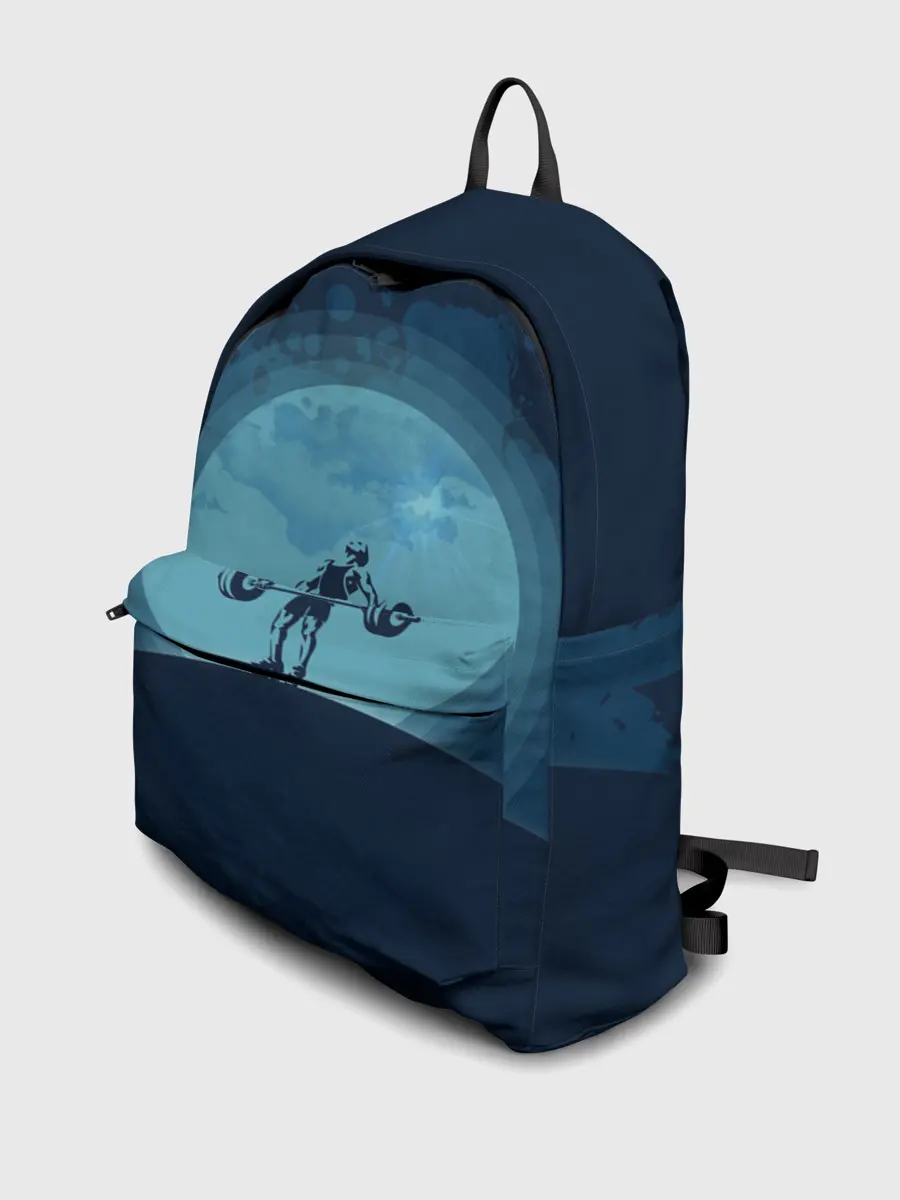 Рюкзак джинсовый / Тяжёлая атлетика