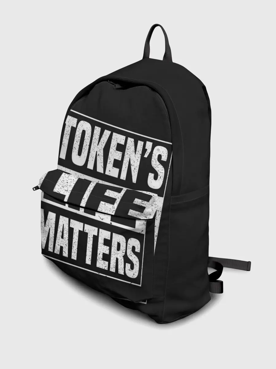 Рюкзак джинсовый / TOKENS LIFE MATTERS