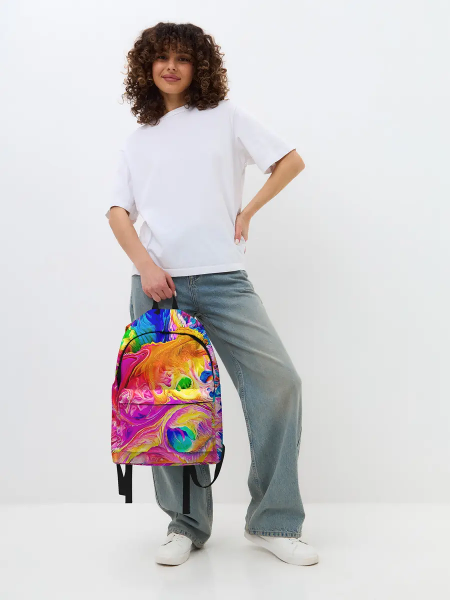 Рюкзак джинсовый / TIE DYE | ЯРКИЕ КРАСКИ