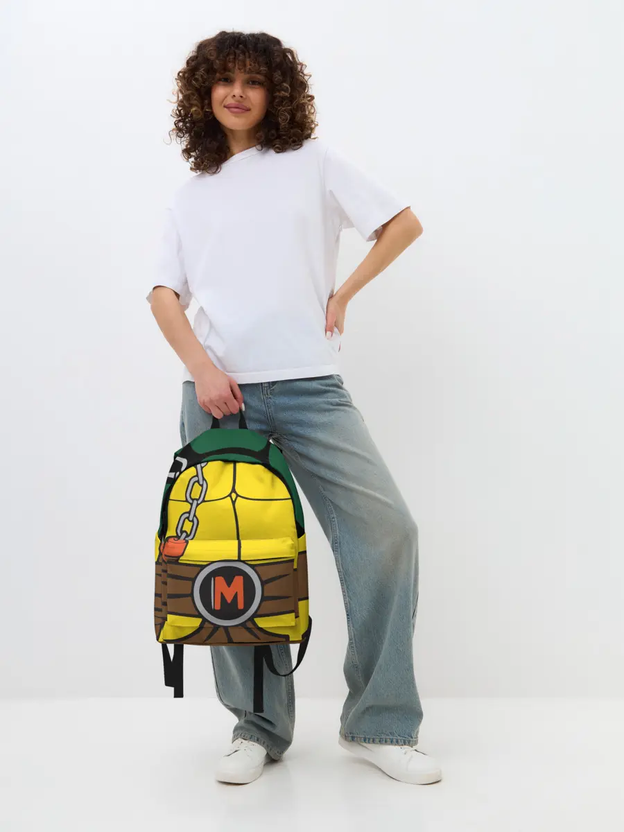 Рюкзак джинсовый / Микеланджело Косплей