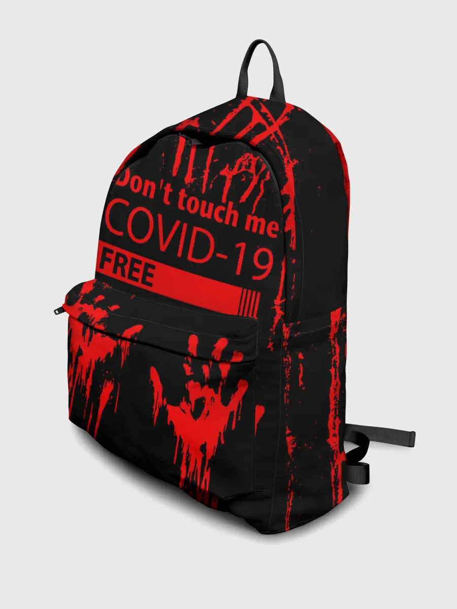 Рюкзак джинсовый / Не трогай меня COVID-19