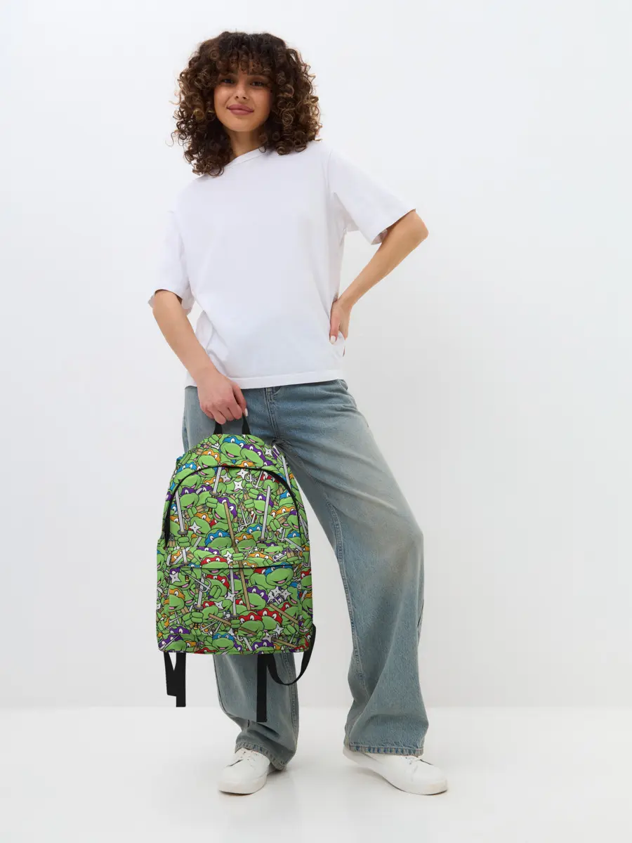 Рюкзак джинсовый / Черепашки ниндзя