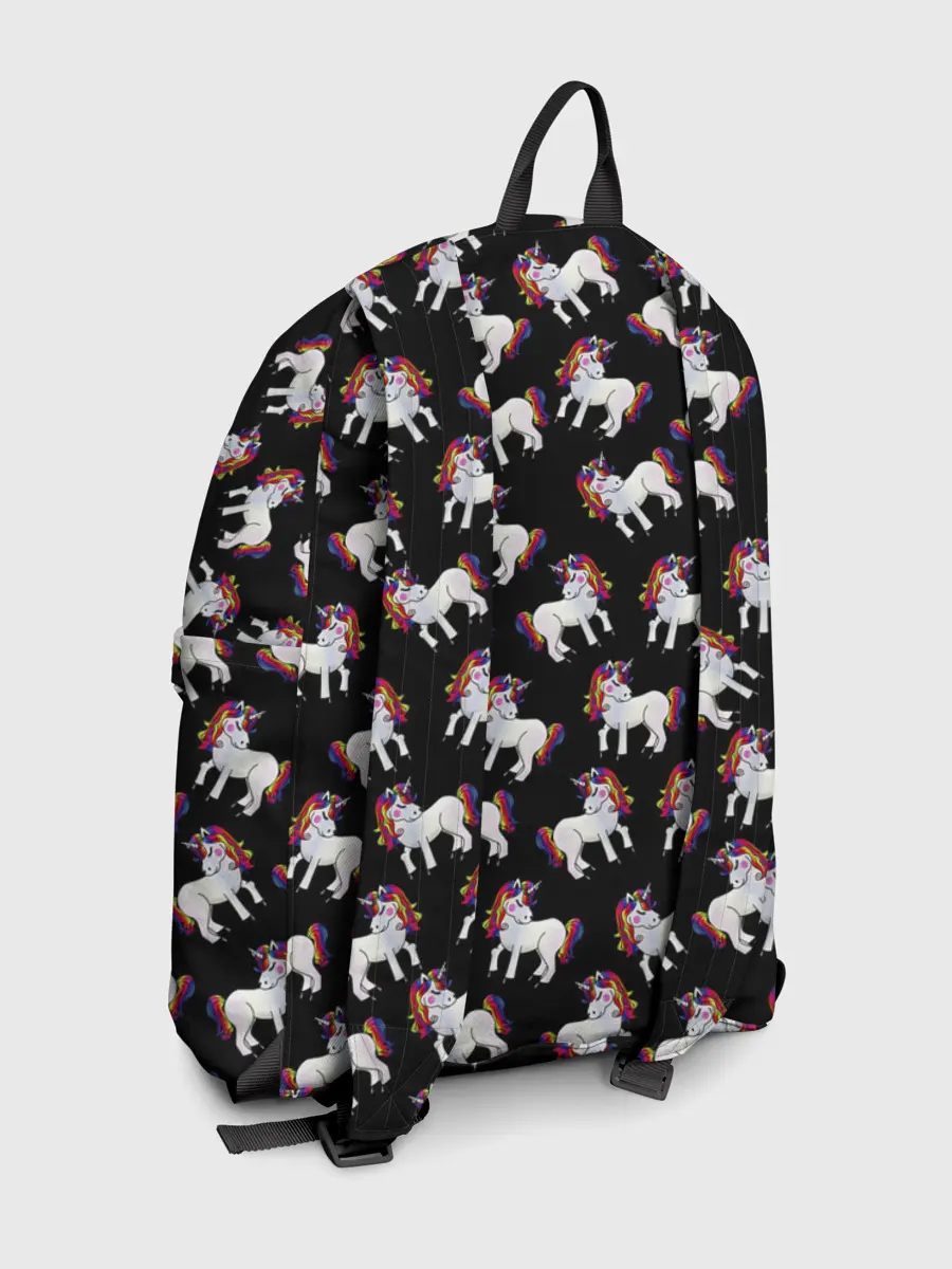 Рюкзак джинсовый / Единороги