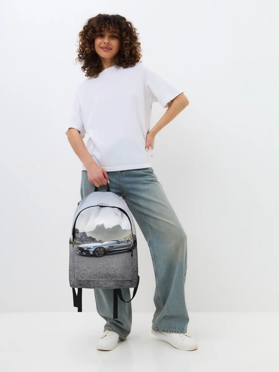 Рюкзак джинсовый / Mercedes V8 Biturbo