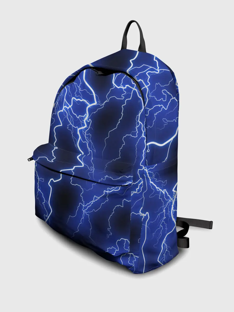 Рюкзак джинсовый / МОЛНИЯ NEON