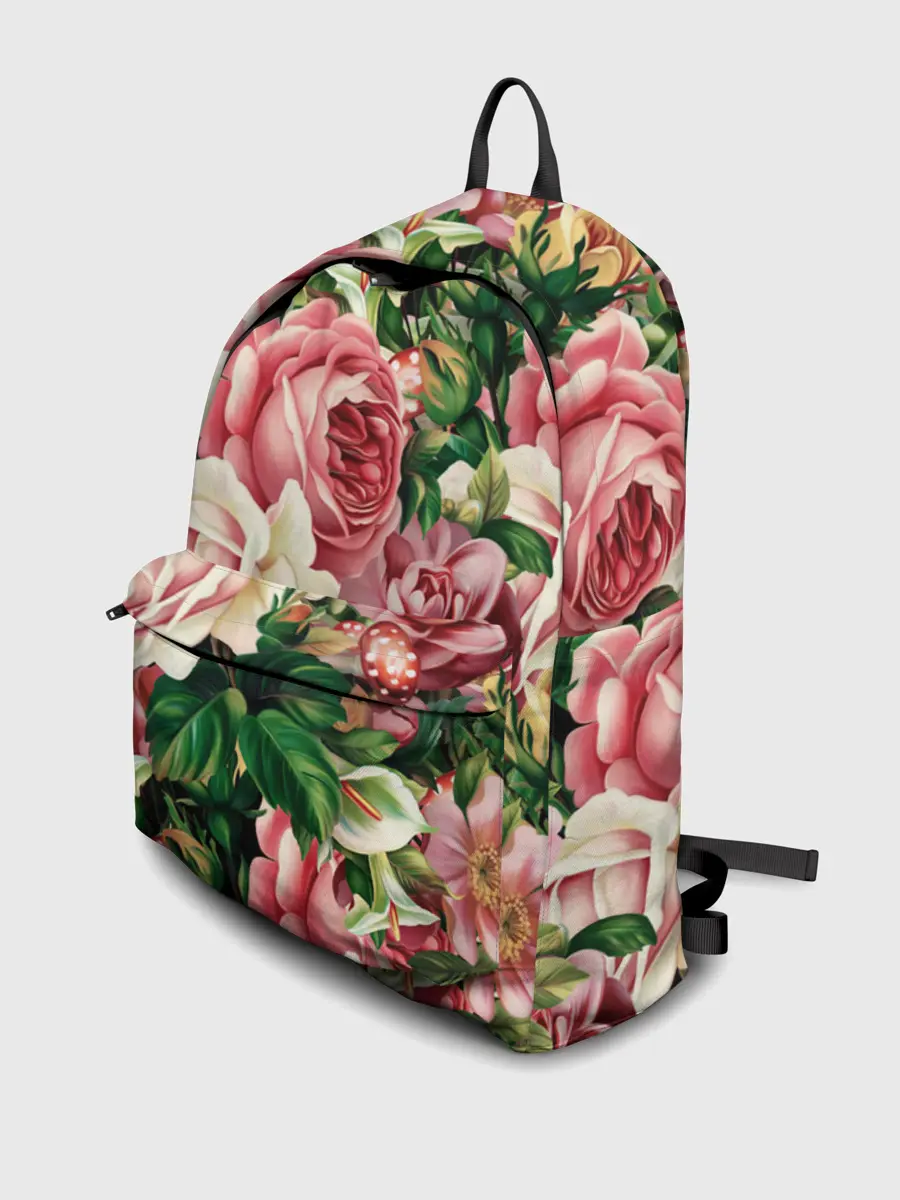 Рюкзак джинсовый / ЦВЕТЫ / FLOWERS / 8 МАРТА