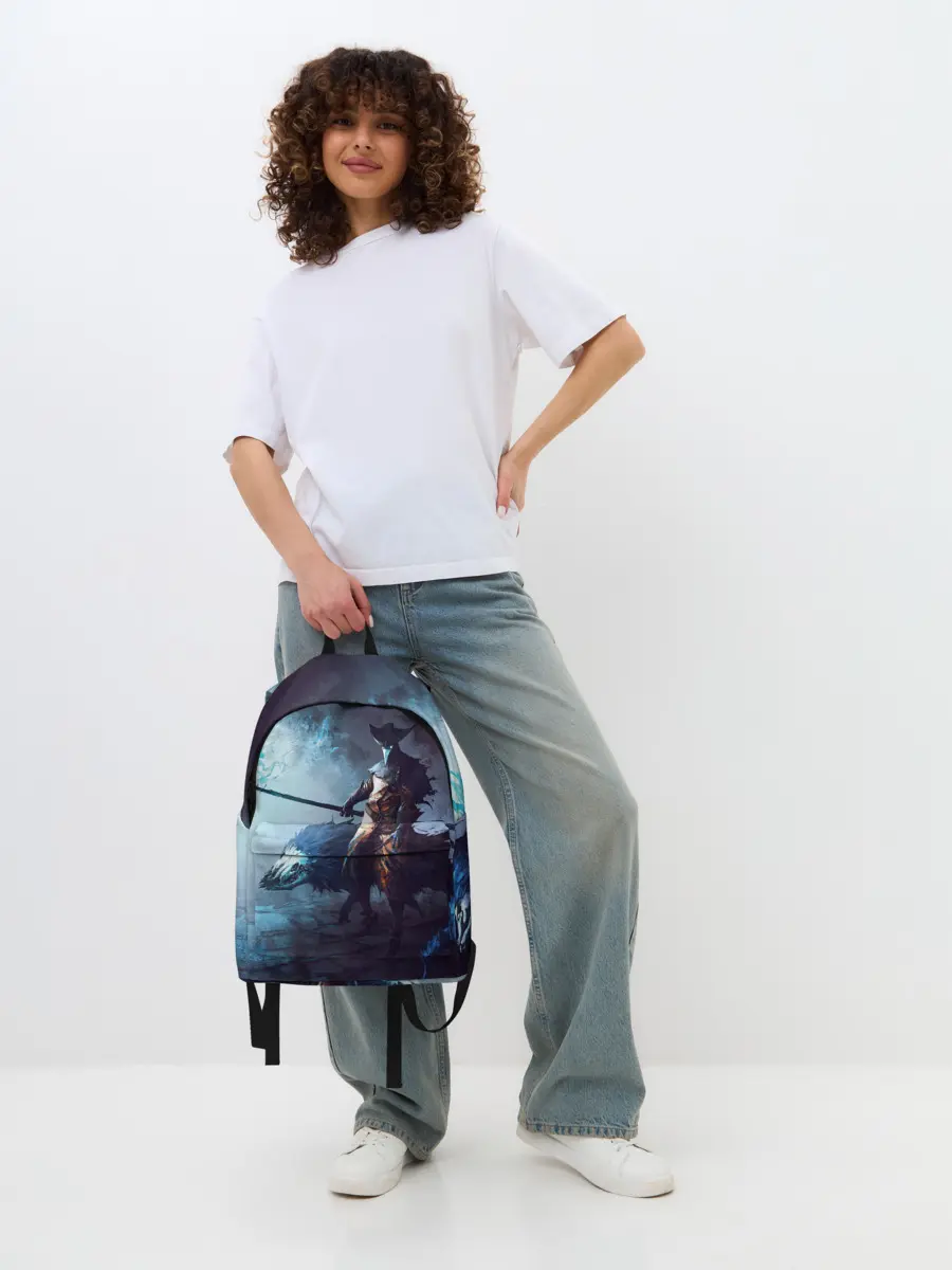 Рюкзак джинсовый / Plague Doctor painting