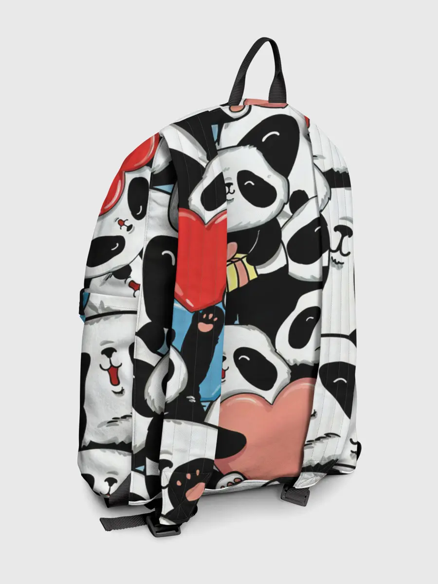 Рюкзак джинсовый / Панды.