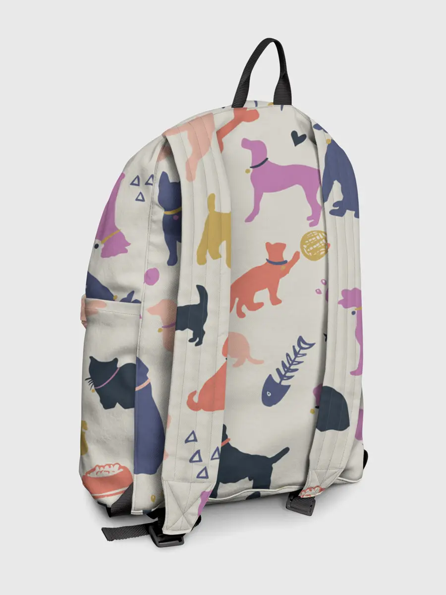 Рюкзак джинсовый / Домашние животные паттерн | Pets pattern