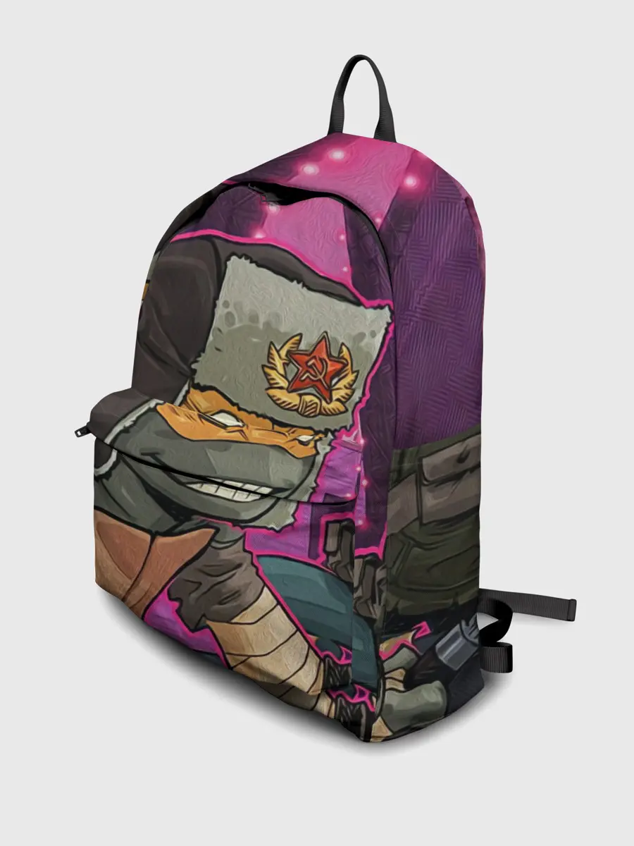 Рюкзак джинсовый / ЧЕРЕПАШКА В УШАНКЕ НИНДЗЯ