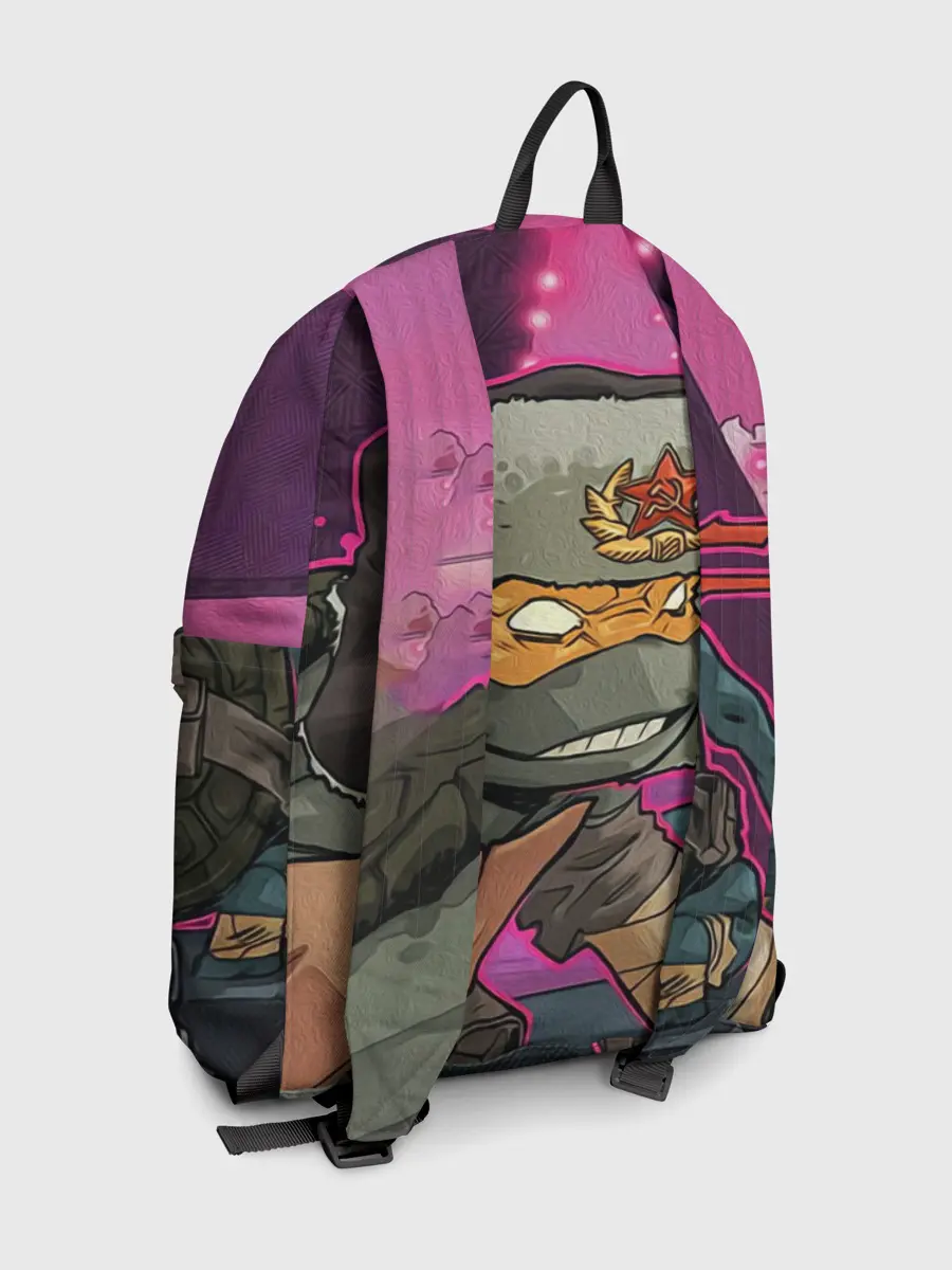 Рюкзак джинсовый / ЧЕРЕПАШКА В УШАНКЕ НИНДЗЯ