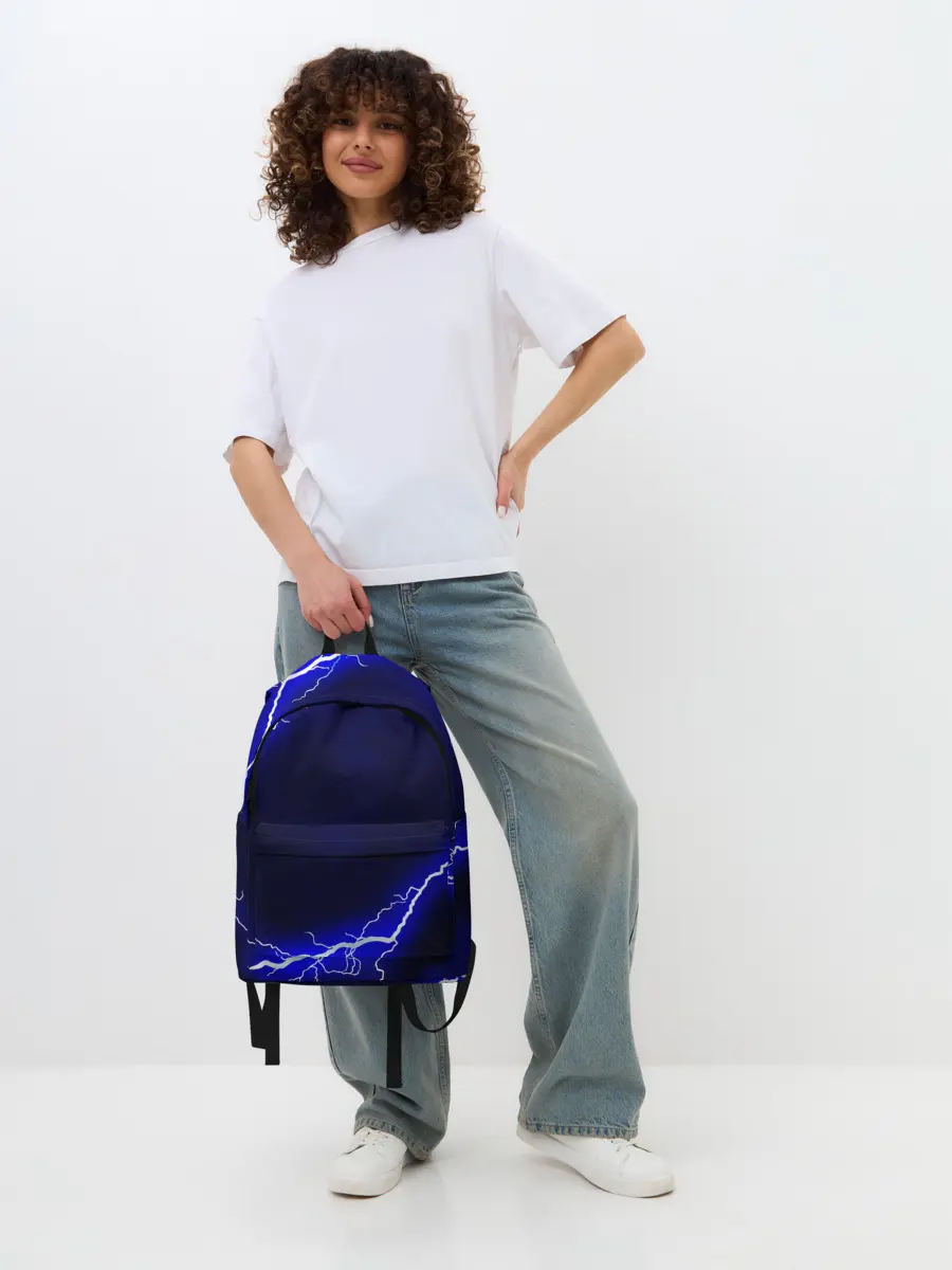 Рюкзак джинсовый / СИНИЕ МОЛНИИ