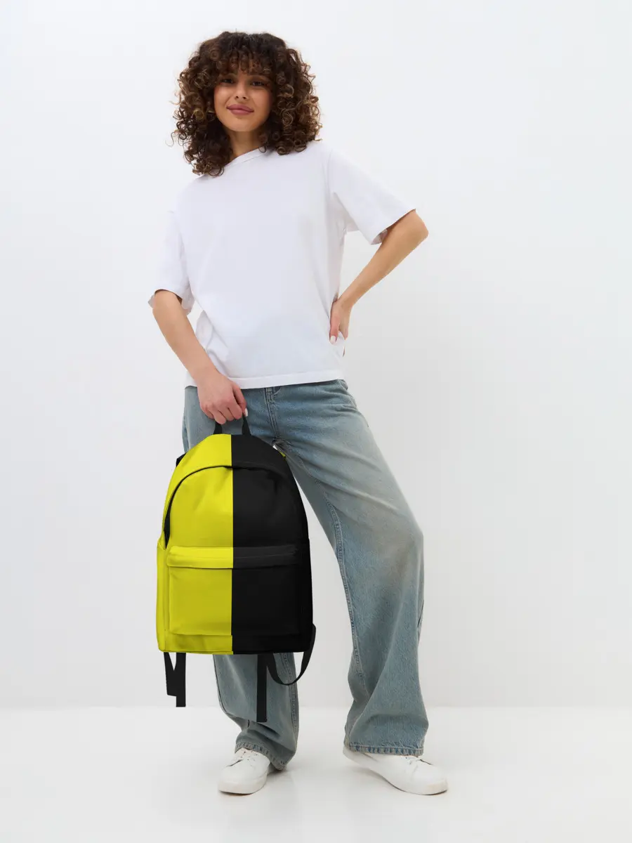 Рюкзак джинсовый / BLACK YELLOW | ЧЕРНО ЖЕЛТЫЙ