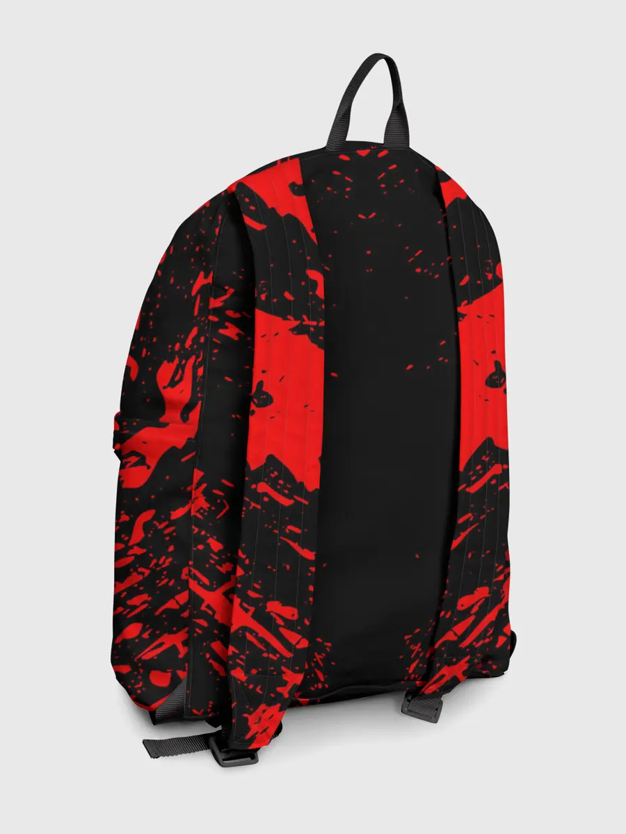 Рюкзак джинсовый / Берсерк маска белая