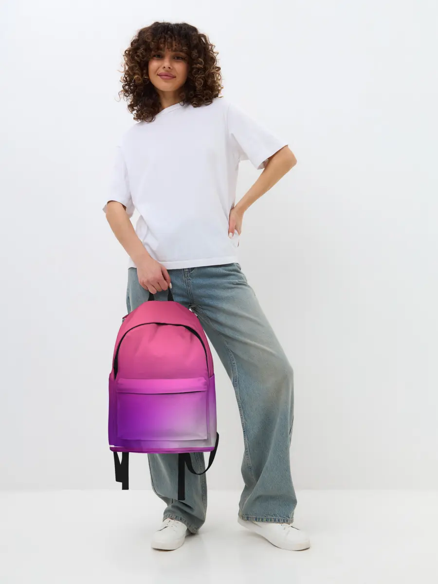 Рюкзак джинсовый / Нежный цвет