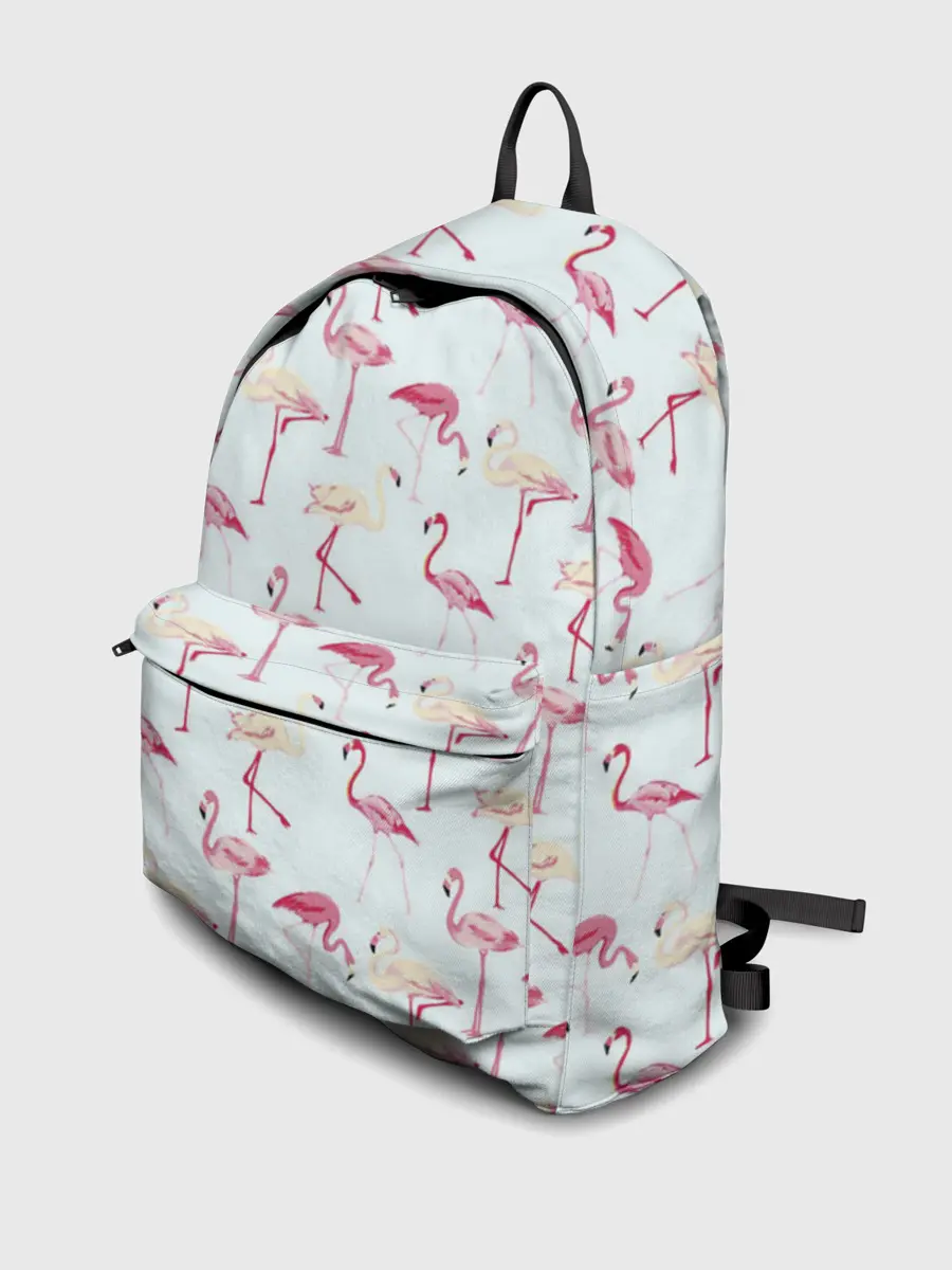 Рюкзак джинсовый / Фламинго