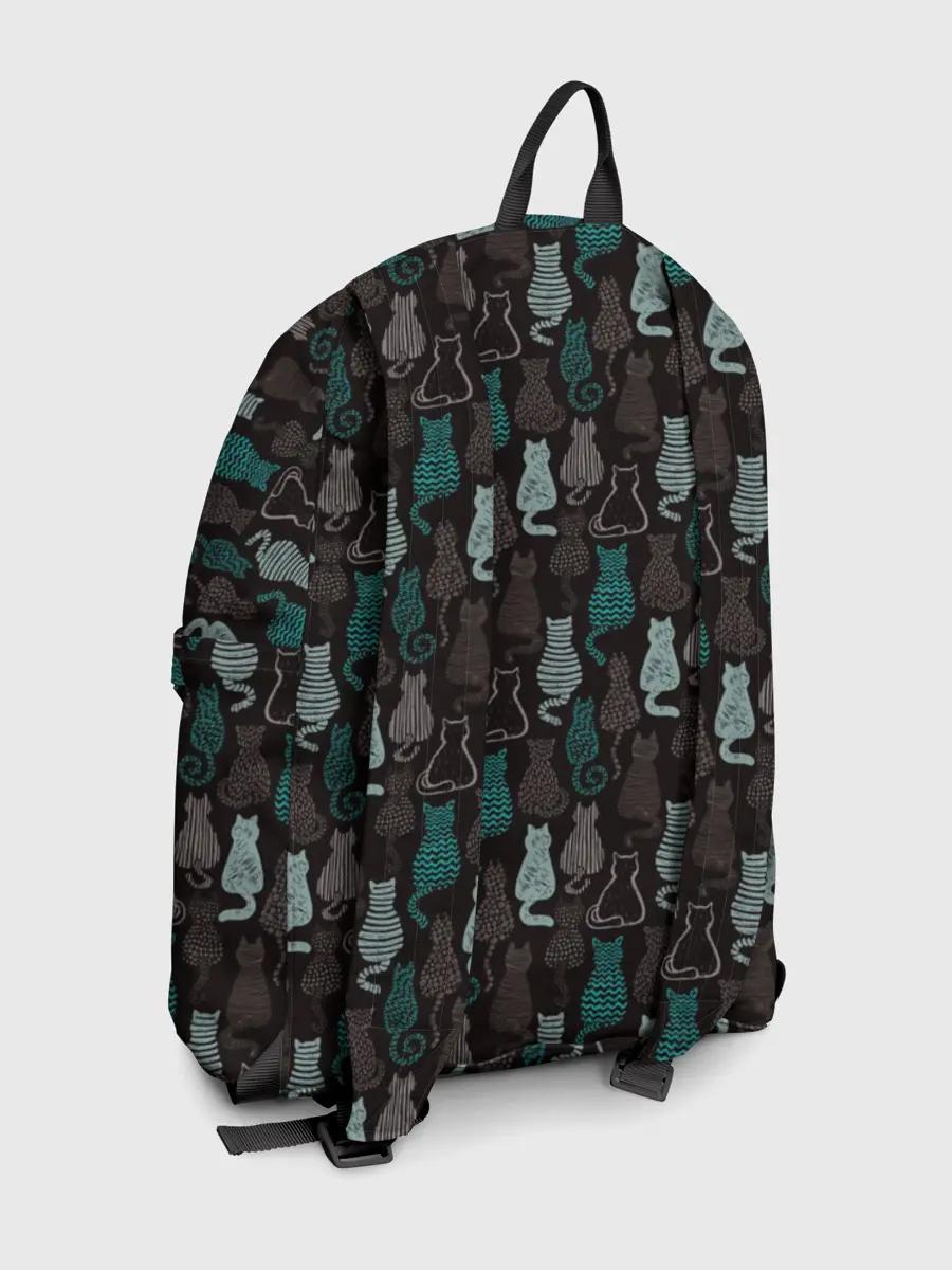 Рюкзак джинсовый / Котики