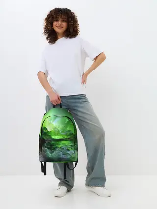 Рюкзак джинсовый / GREEN SPACE | ЗЕЛЁНЫЙ КОСМОС