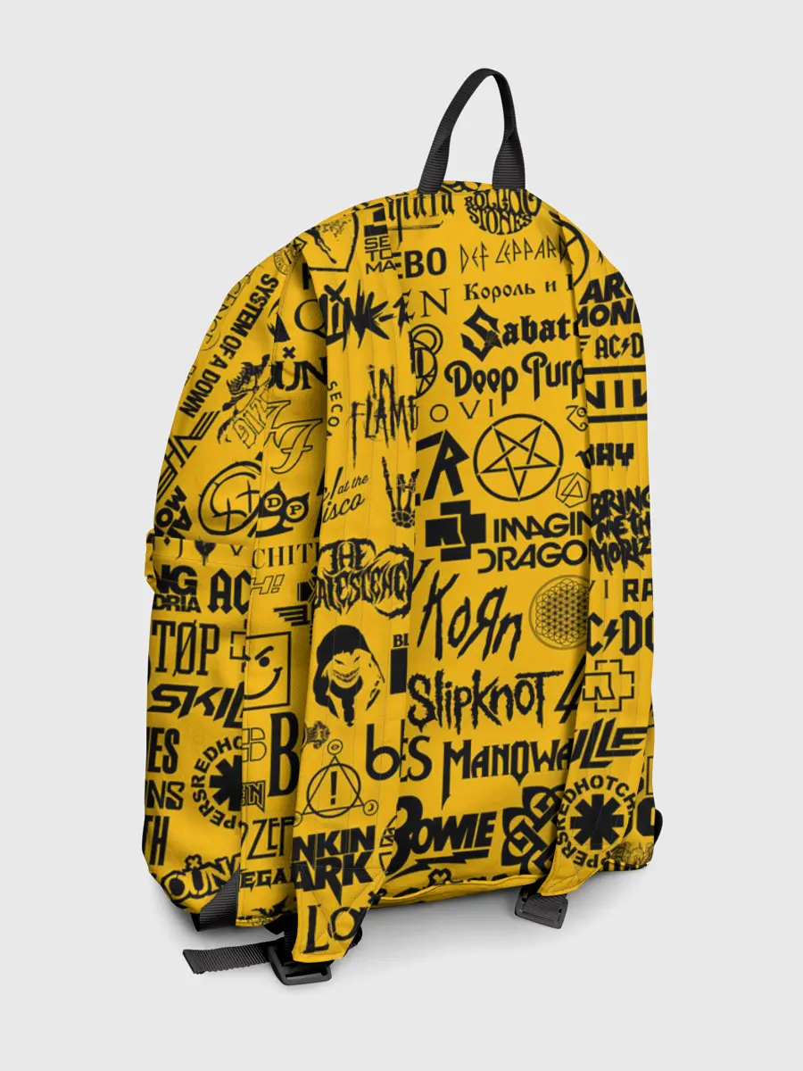 Рюкзак джинсовый / ЛОГОТИПЫ РОК ГРУПП