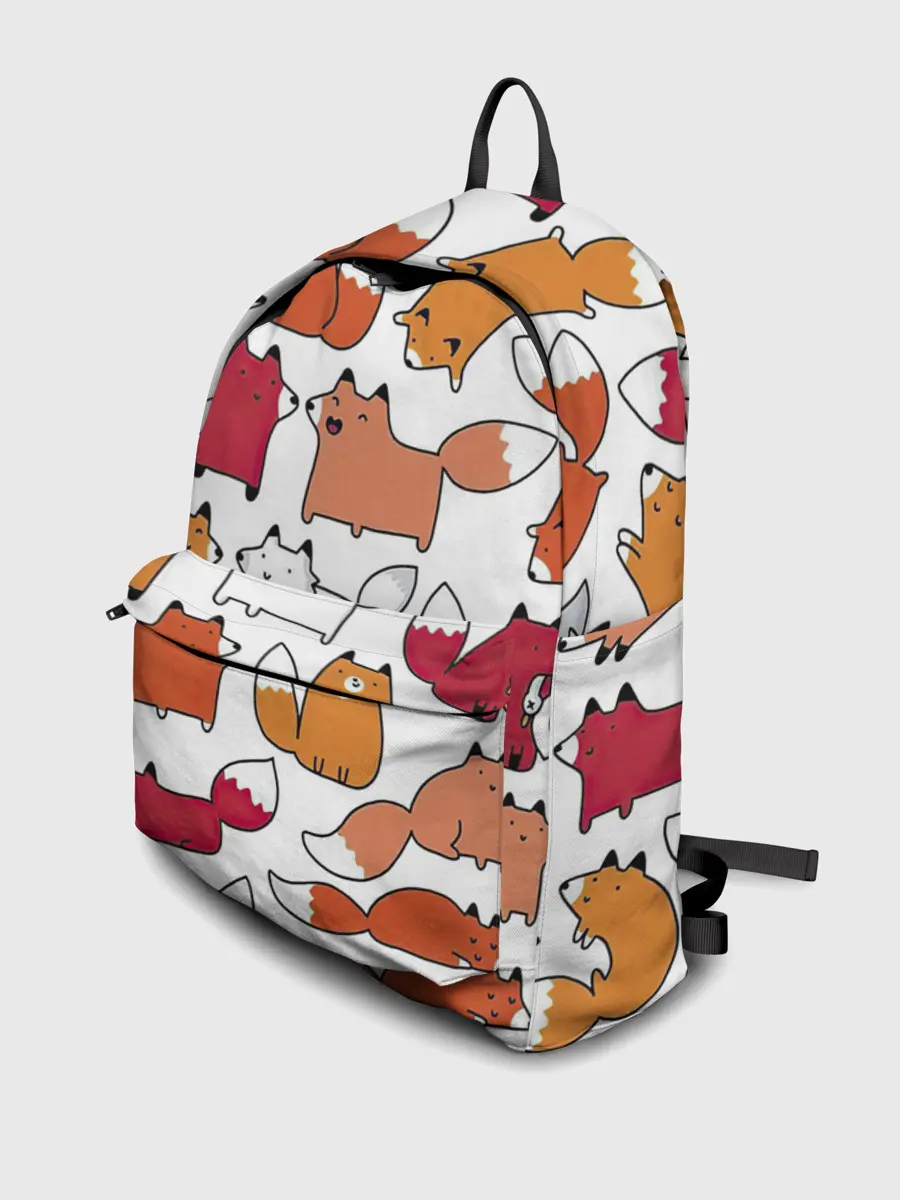 Рюкзак джинсовый / Милые лисы