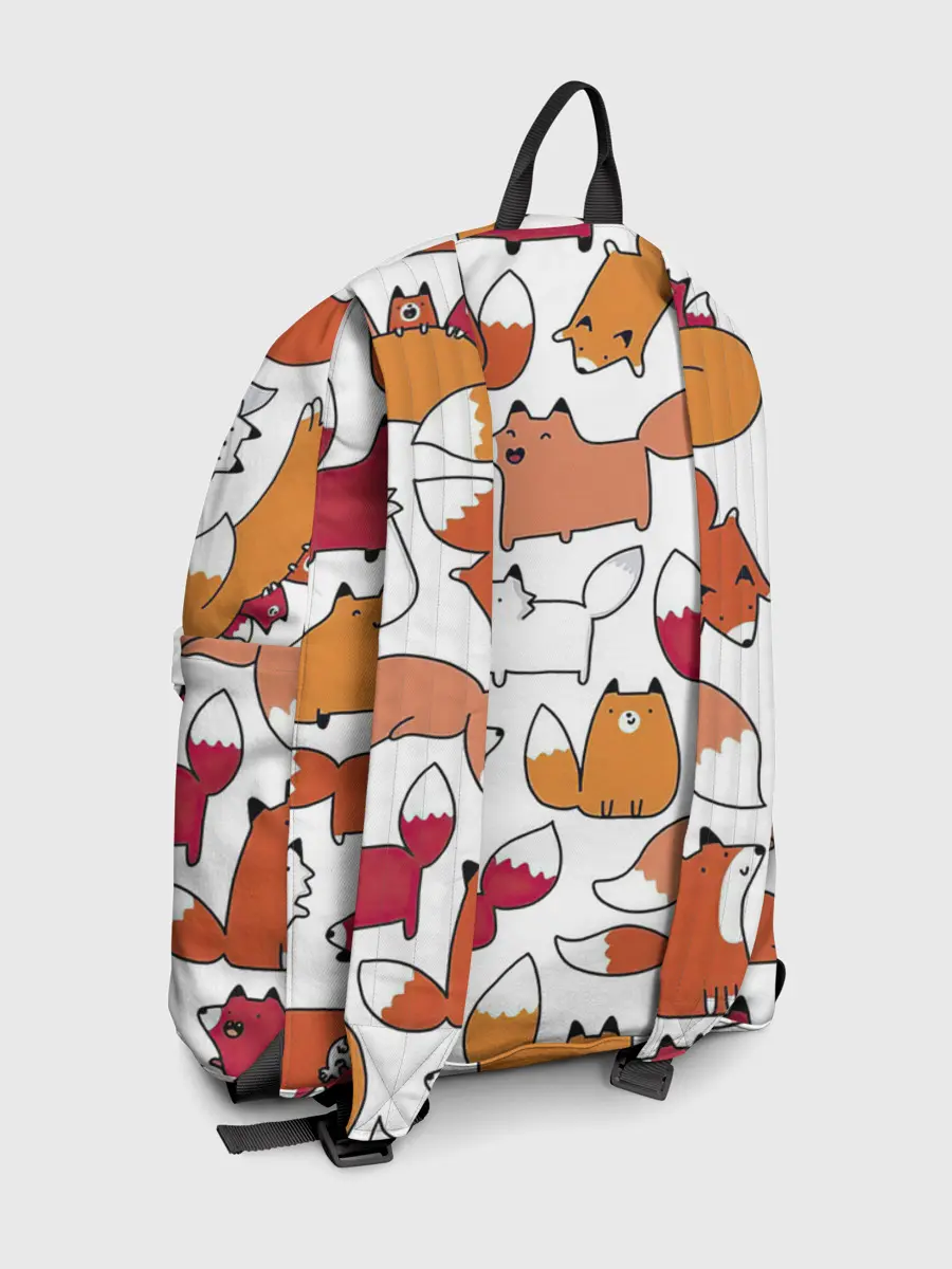 Рюкзак джинсовый / Милые лисы