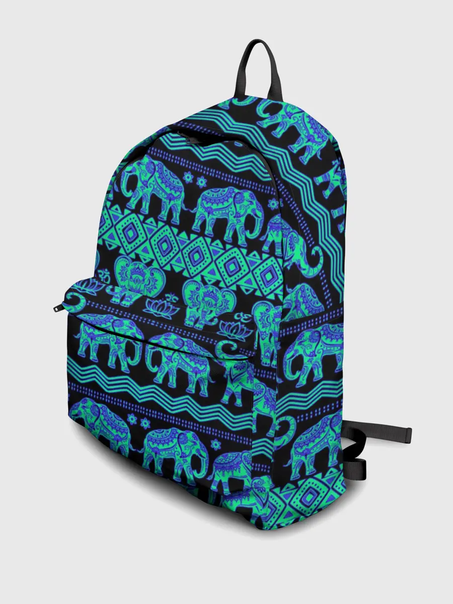 Рюкзак джинсовый / Слоны | Узоры