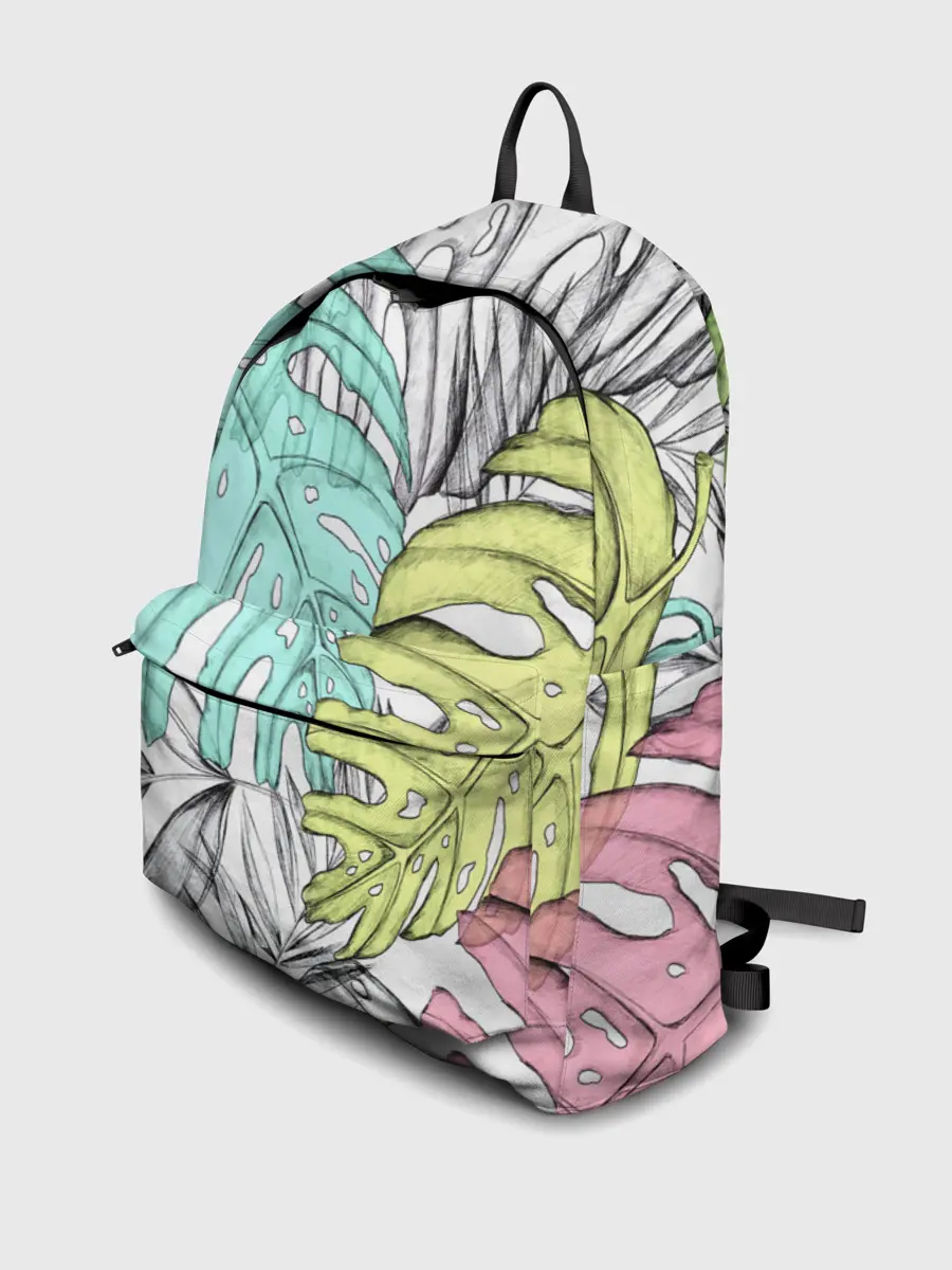 Рюкзак джинсовый / ТЕКСТУРА ТРОПИКИ