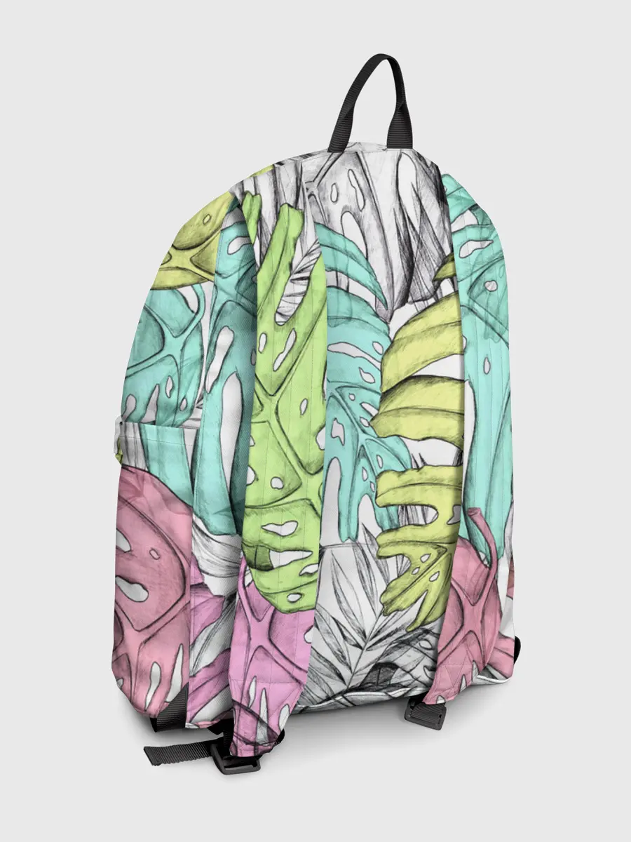 Рюкзак джинсовый / ТЕКСТУРА ТРОПИКИ