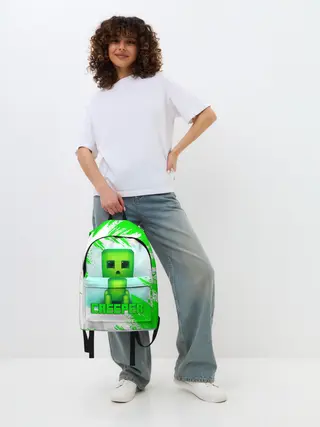 Рюкзак джинсовый / MINECRAFT CREEPER