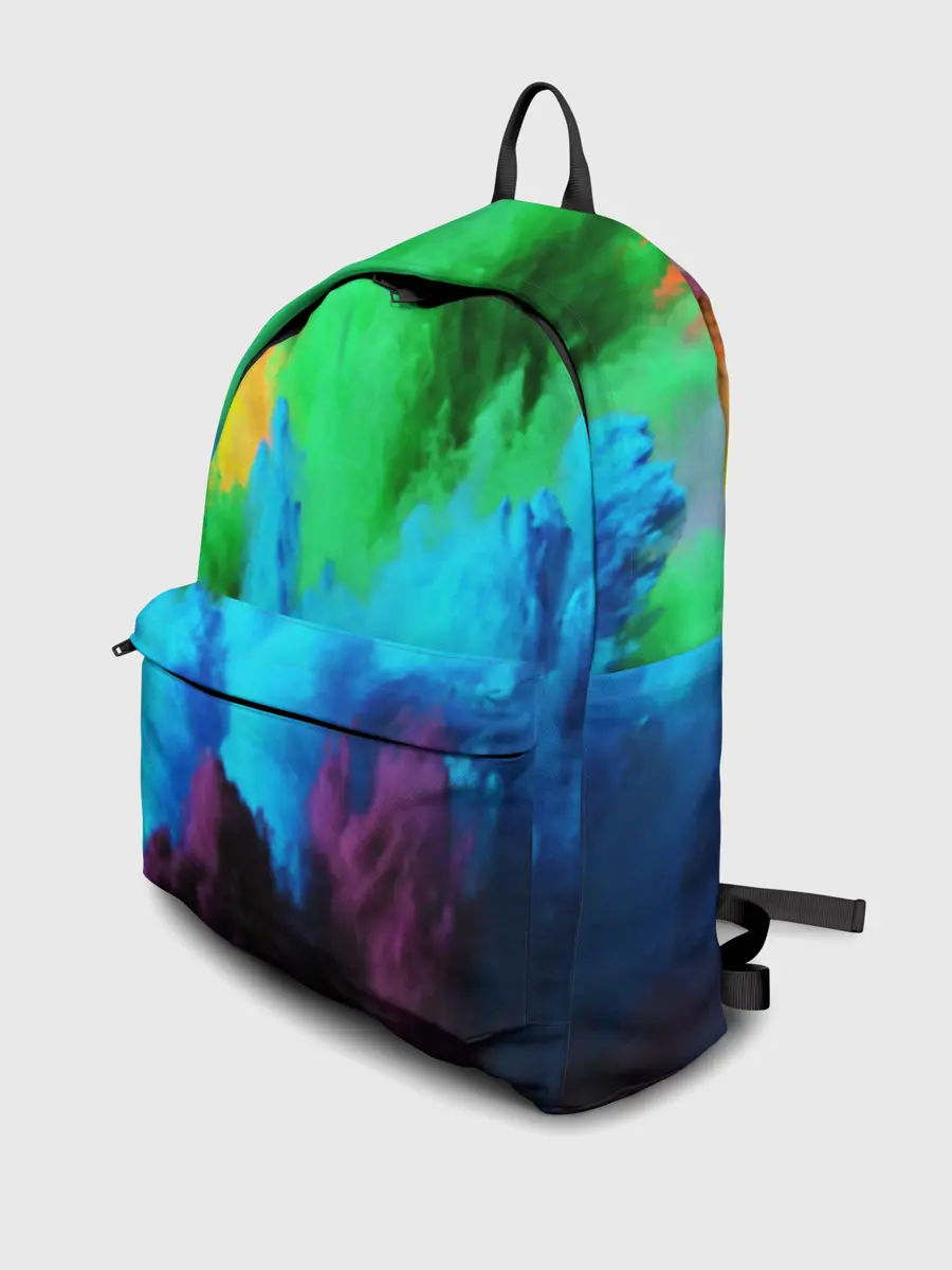 Рюкзак джинсовый / РАЗНОЦВЕТНЫЕ КРАСКИ