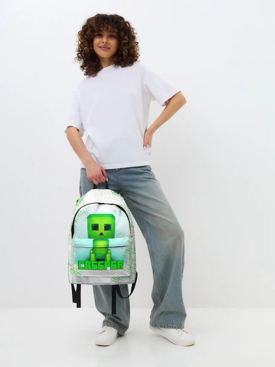 Рюкзак джинсовый / MINECRAFT CREEPER