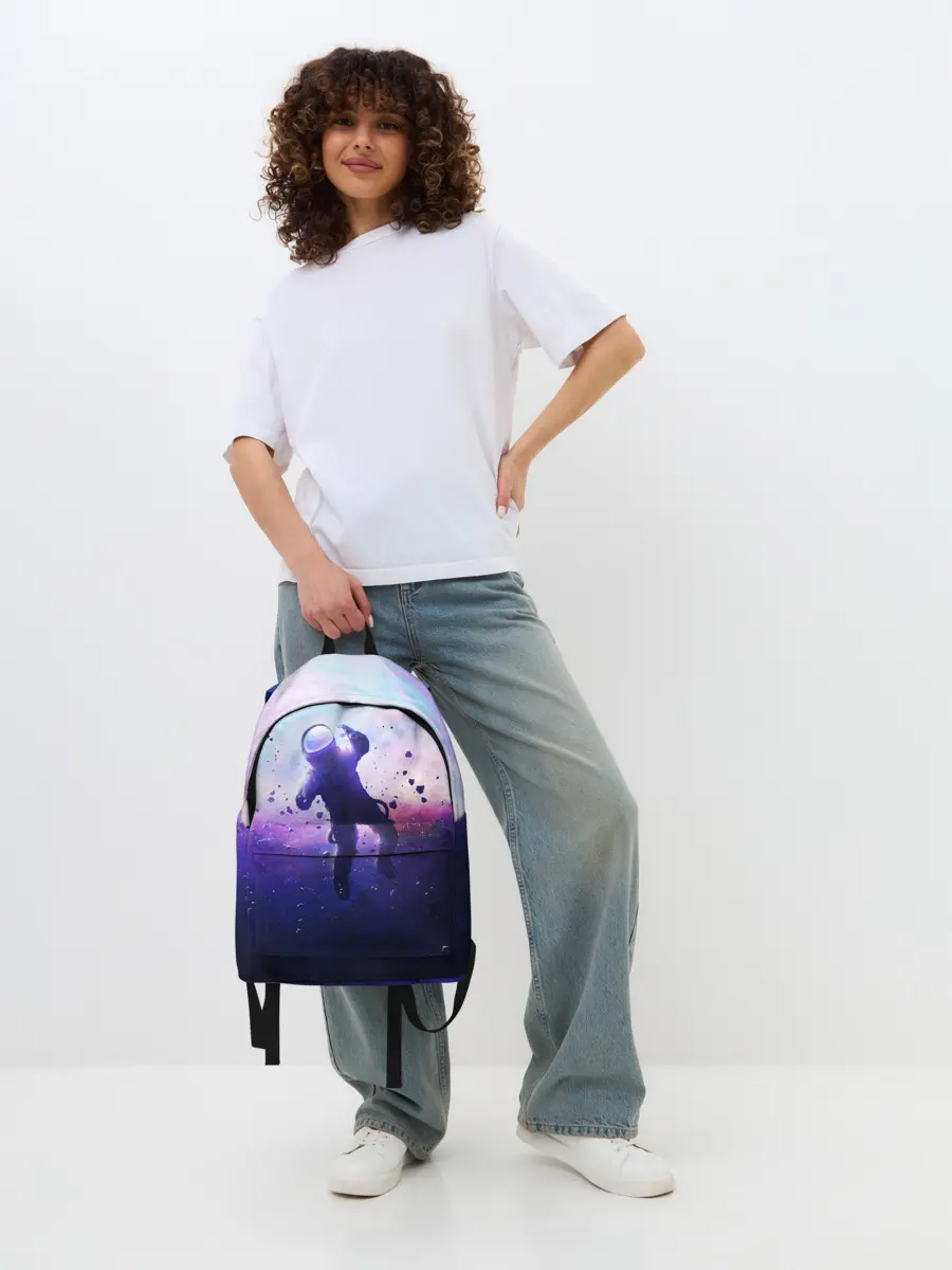 Рюкзак джинсовый / АСТРОНАВТ