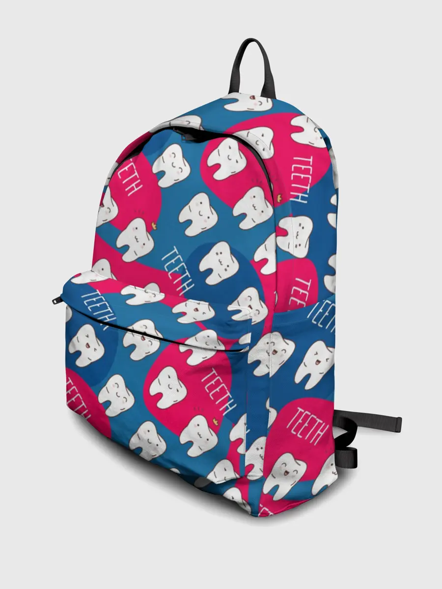 Рюкзак джинсовый / зубы