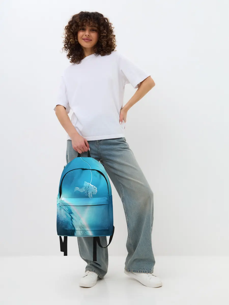 Рюкзак джинсовый / КОСМОНАВТ