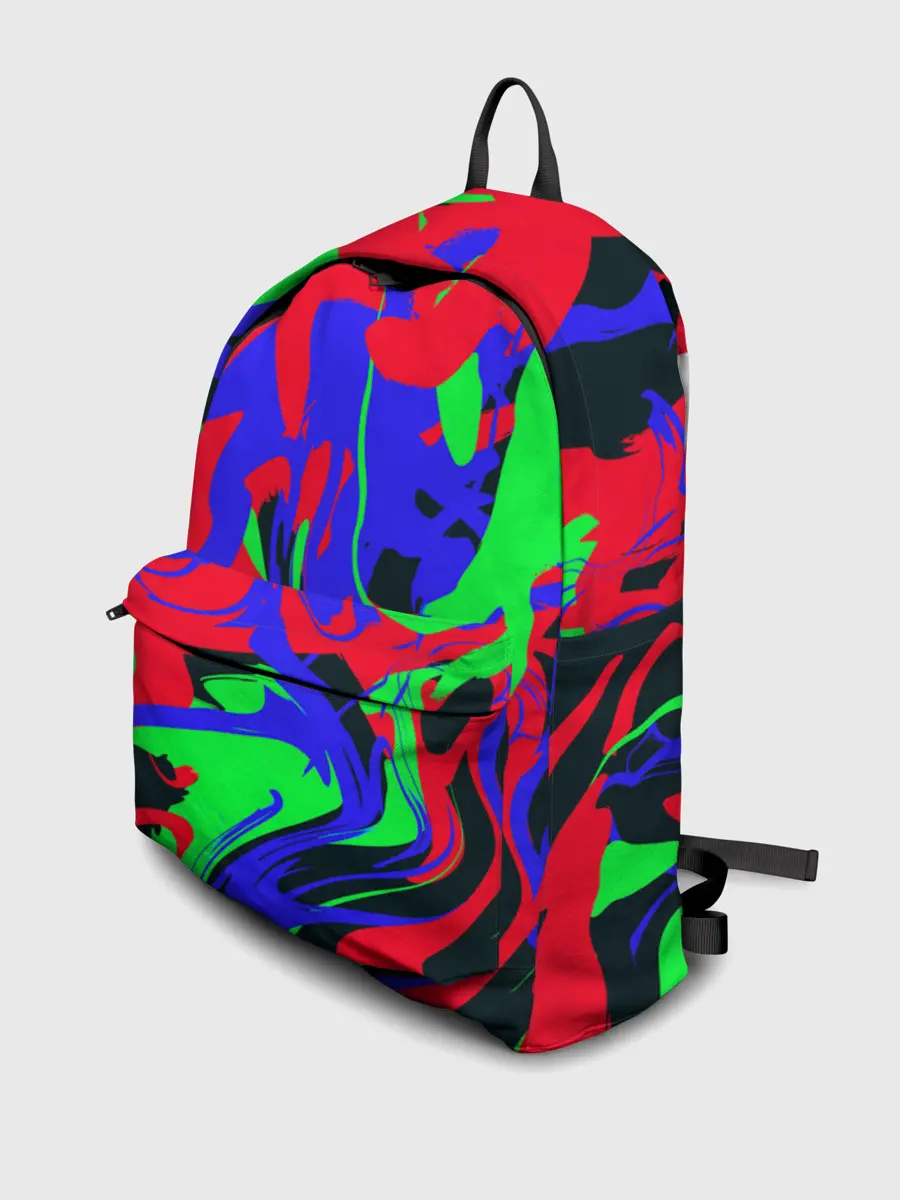 Рюкзак джинсовый / Абстрактные краски