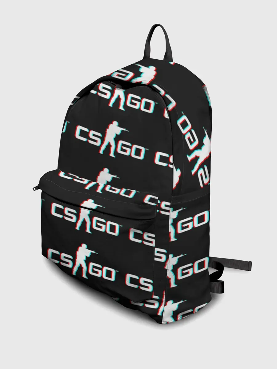 Рюкзак джинсовый / CSGO GLITCH LOGO